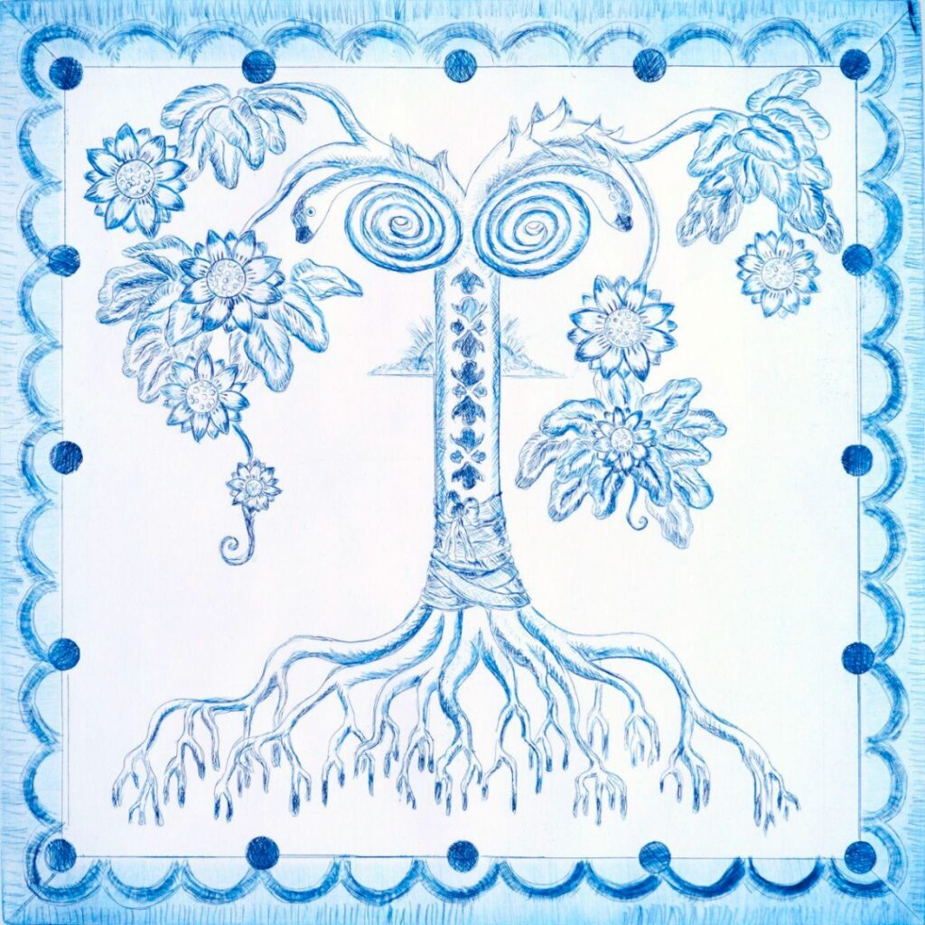 imited-edition signed print - "L'Arbre Fleuri" (The Flowering Tree, 2023) by the extraordinary Haitian-American artist Edouard Duval-Carrié